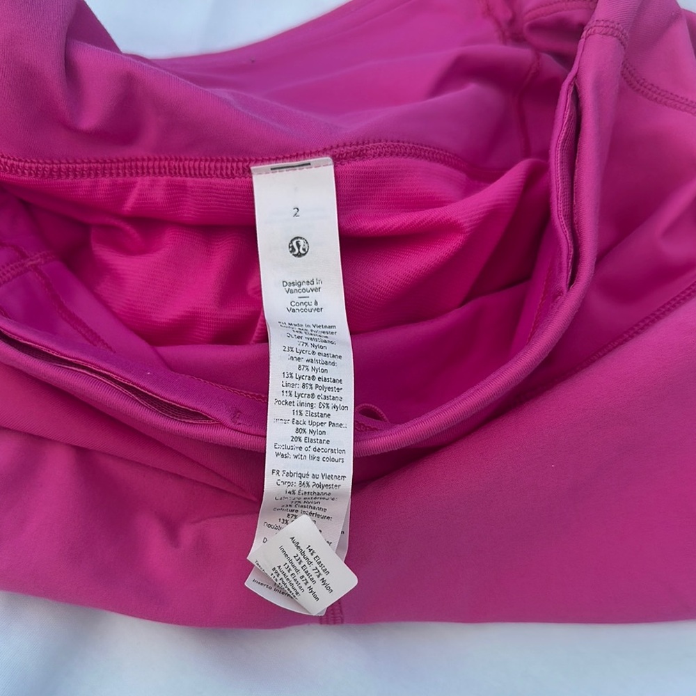 Lululemon Speedup 2.5” Inseam High Rise Color Sonic Pink Size 2 - Picture 3 of 8